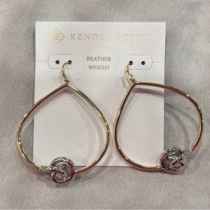 Kendra Scott Presleigh Love Knot Open Frame Dangle Earrings. NWT